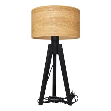 Galda lampa ALBA 1xE27/15W/230V brūna/priede