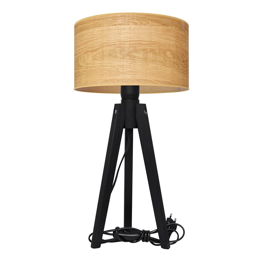 Galda lampa ALBA 1xE27/15W/230V brūna/priede