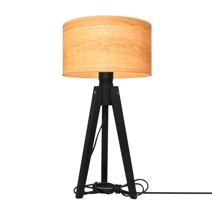 Galda lampa ALBA 1xE27/15W/230V brūna/priede