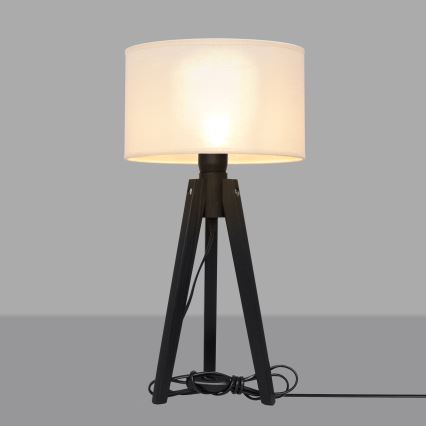 Galda lampa ALBA 1xE27/15W/230V krēmkrāsa/priede