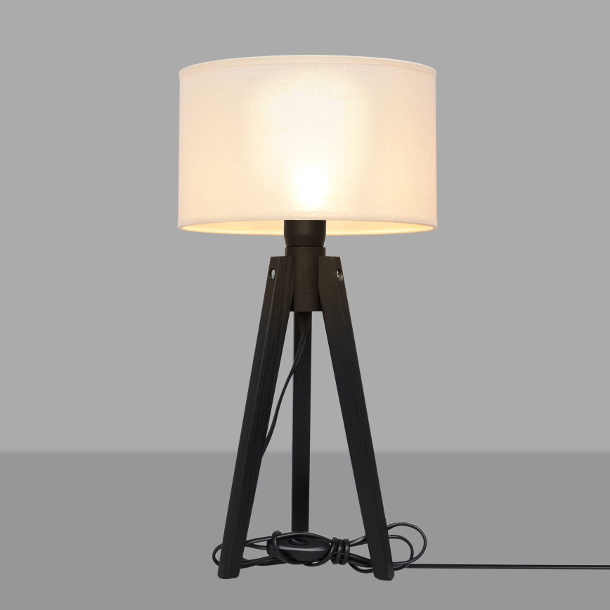 Galda lampa ALBA 1xE27/15W/230V krēmkrāsa/priede