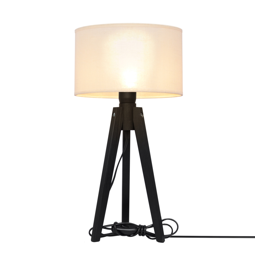 Galda lampa ALBA 1xE27/15W/230V krēmkrāsa/priede