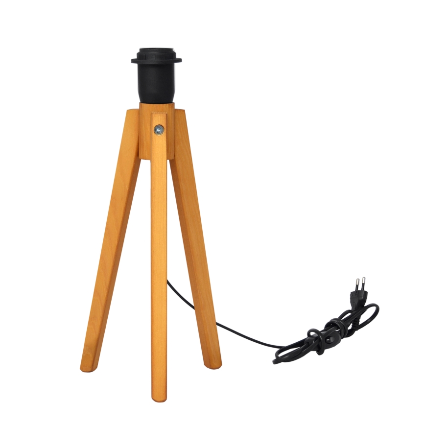 Galda lampa ALBA 1xE27/15W/230V melna/zelta/ozols
