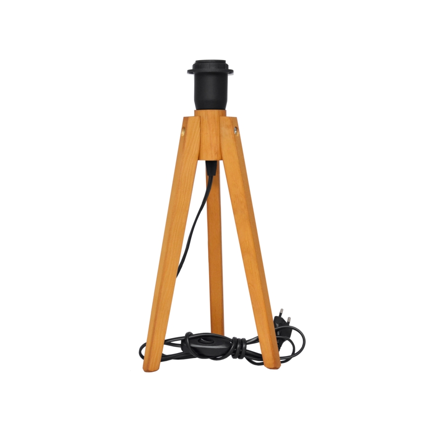 Galda lampa ALBA 1xE27/15W/230V melna/zelta/ozols