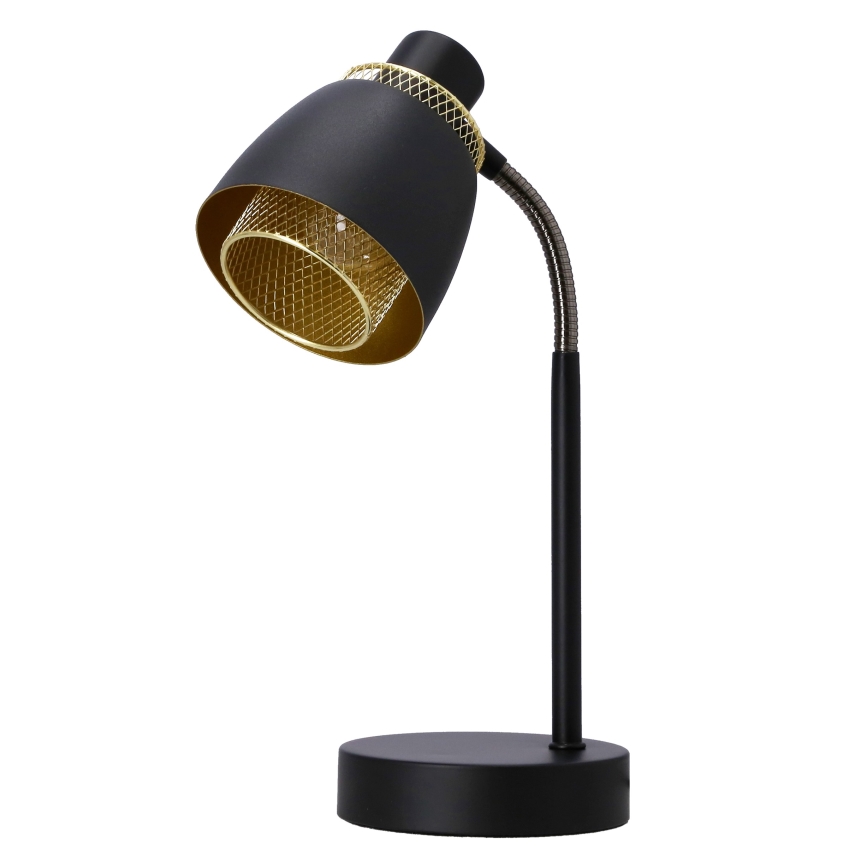 Galda lampa ALEKSANDRIA 1xE14/40W/230V melna/zelta