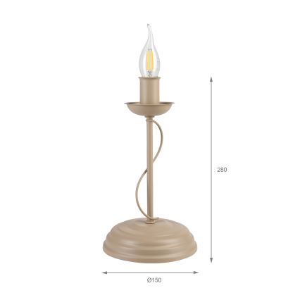 Galda lampa ANTON 1xE14/60W/230V bēša
