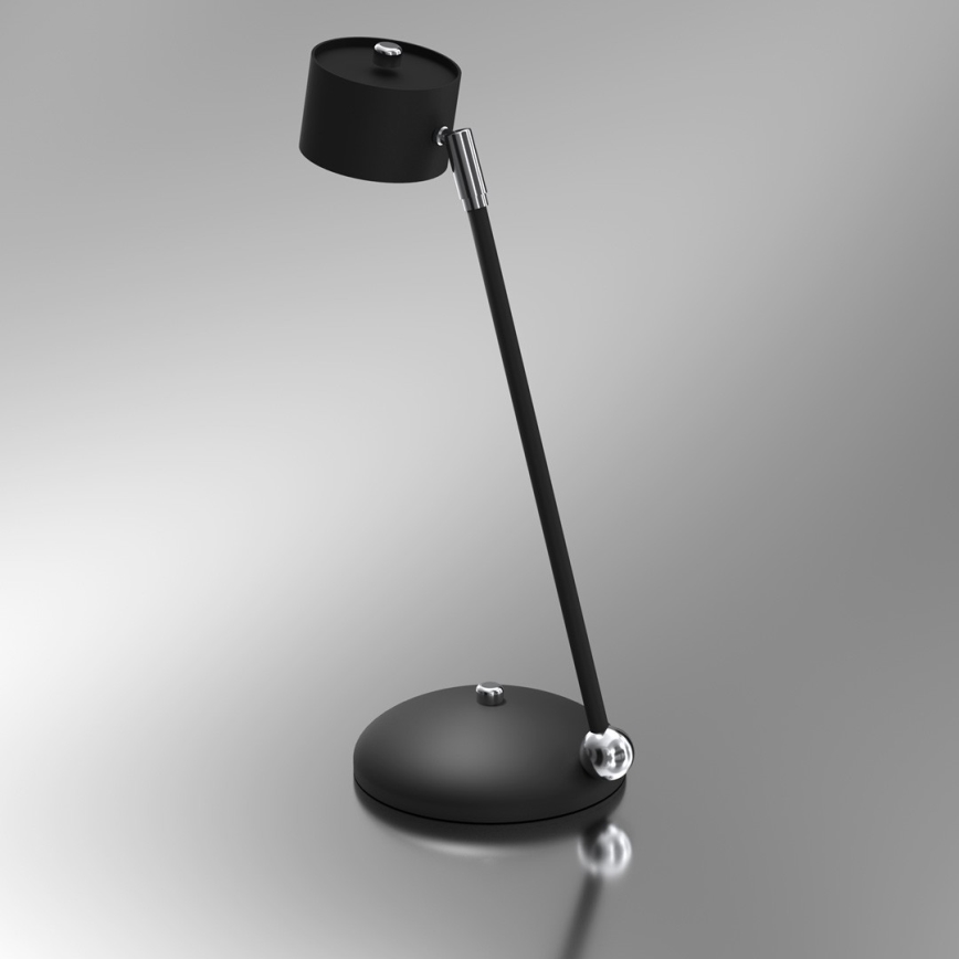 Galda lampa ARENA 1xGX53/11W/230V melna/spīdīgi hromēts