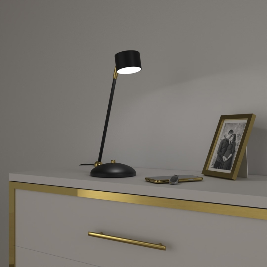 Galda lampa ARENA 1xGX53/11W/230V melna/zelta
