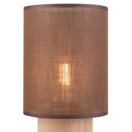 Galda lampa ARI TABLE 1xE27/60W/230V brūna/dižskābardis