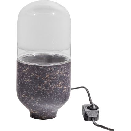 Galda lampa ASEL 1xE27/25W/230V marmors pelēka/brūna
