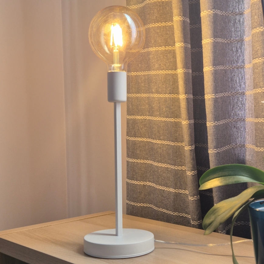 Galda lampa ASTRID 1xE27/60W/230V balta