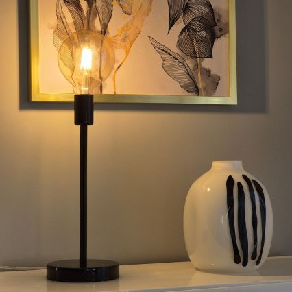 Galda lampa ASTRID 1xE27/60W/230V spīdīgi melna