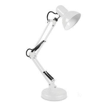 Galda lampa AURIQ 1xE27/60W/230V balta