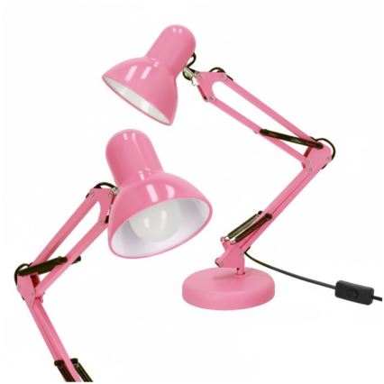 Galda lampa AURIQ 1xE27/60W/230V rozā