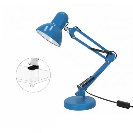 Galda lampa AURIQ 1xE27/60W/230V zila