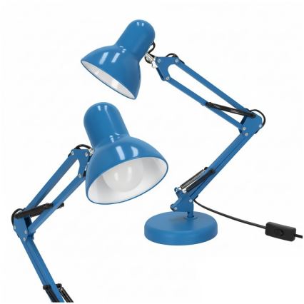Galda lampa AURIQ 1xE27/60W/230V zila