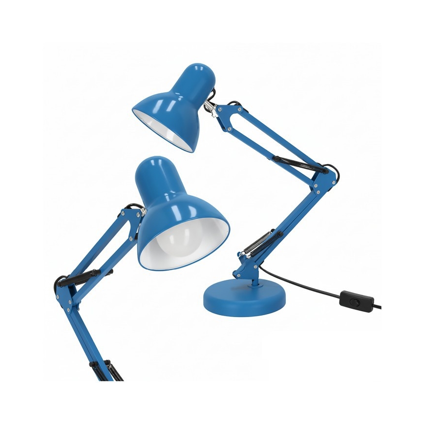 Galda lampa AURIQ 1xE27/60W/230V zila