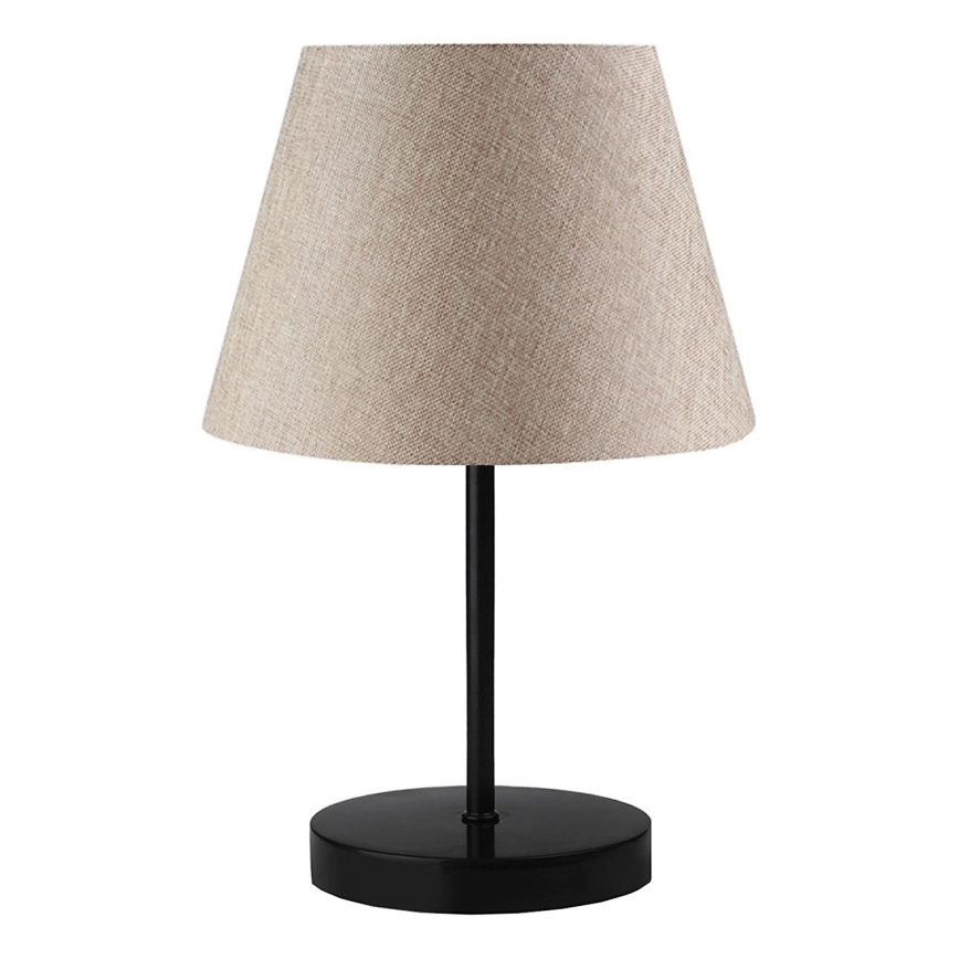 Galda lampa AYD, 1xE27/40W/230V, bēša/melna