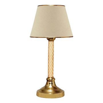 Galda lampa AYD 1xE27/40W/230V bēša/zeltaina