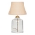 Galda lampa AYD 1xE27/40W/230V bežs/caurspīdīgs