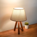 Galda lampa AYD 1xE27/40W/230V brūna/bēša