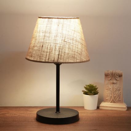 Galda lampa AYD 1xE27/40W/230V brūna/melna