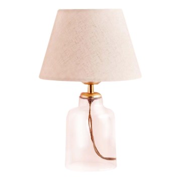 Galda lampa AYD 1xE27/40W/230V krēmkrāsaina/caurspīdīga