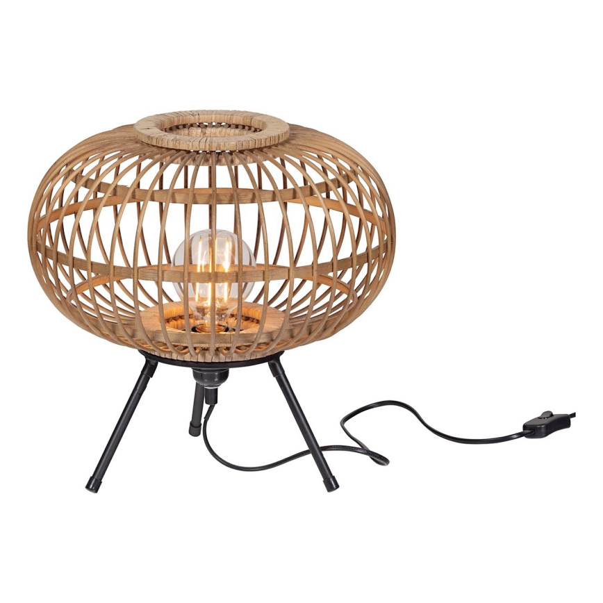 Galda lampa BASICLABEL 1xE27/40W/230V bambusa