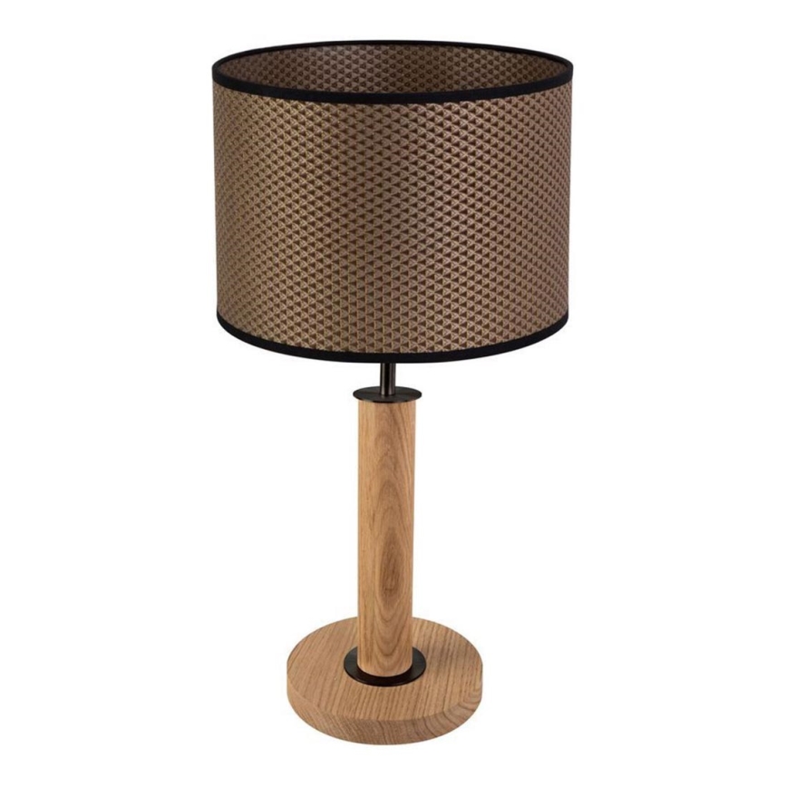 Galda lampa BENITA 1xE27/60W/230V 48 cm brūna/ozols
