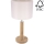 Galda lampa BENITA 1xE27/60W/230V 48 cm krēmkrāsa/ozols – FSC sertificēts