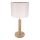 Galda lampa BENITA 1xE27/60W/230V 48 cm krēmkrāsa/ozols