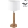 Galda lampa BENITA 1xE27/60W/230V 61 cm balta/ozols – FSC sertificēts