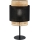 Galda lampa BOHO 1xE27/15W/230V melna/ratāns