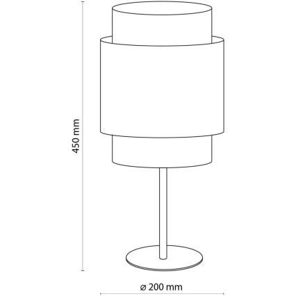 Galda lampa BOHO 1xE27/15W/230V melna/ratāns