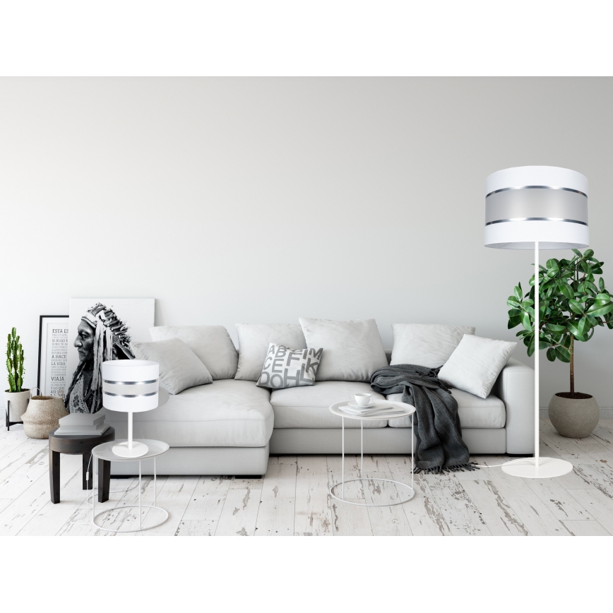 Galda lampa CORAL 1xE27/60W/230V balta
