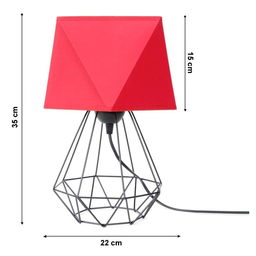 Galda lampa DIAMENT 1xE27/60W/230V