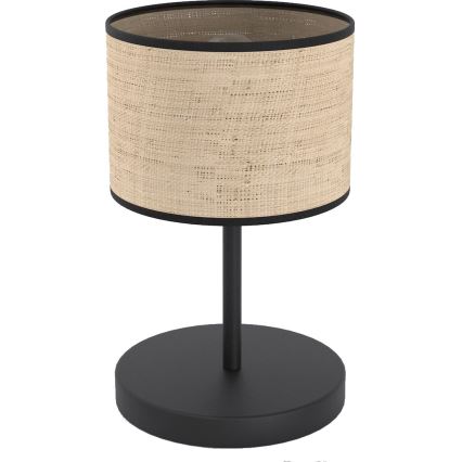 Galda lampa ECO 1xE27/15W/230V bēša/ratāns
