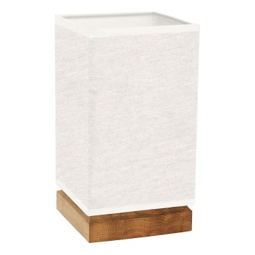 Galda lampa FIRE 1xE27/25W/230V ozols/bēšs