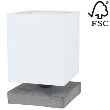 Galda lampa GREAT 1xE27/25W/230V betons - FSC sertifikāts
