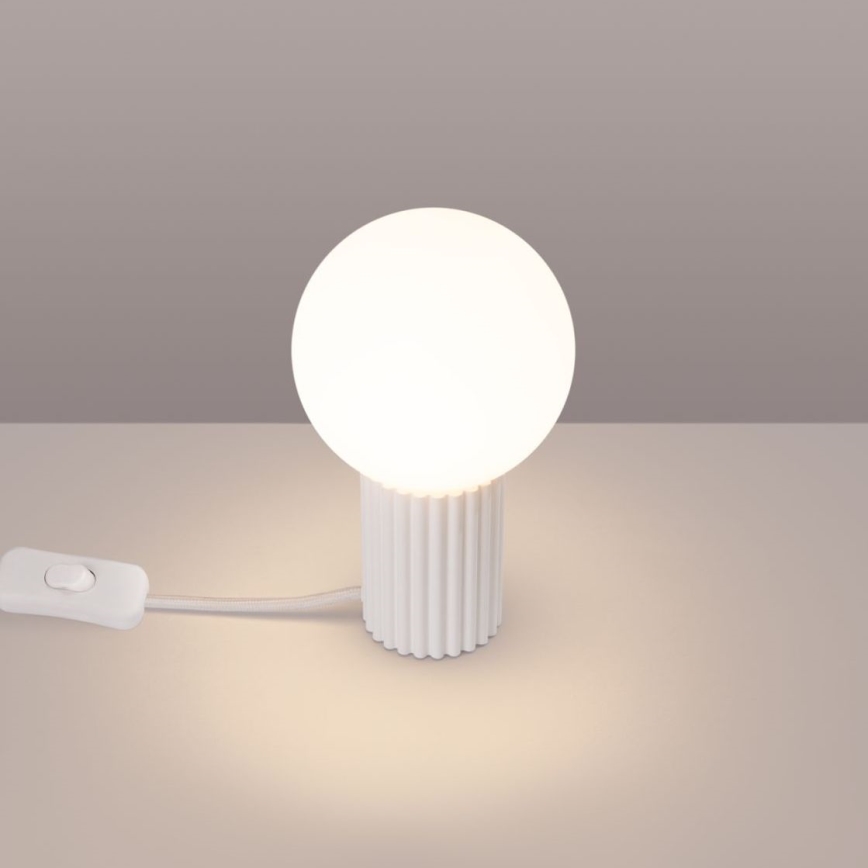 Galda lampa HALO 1xG9/8W/230V d. 12 cm balta