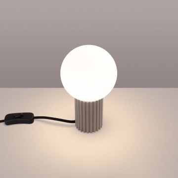 Galda lampa HALO 1xG9/8W/230V d. 12 cm bēša