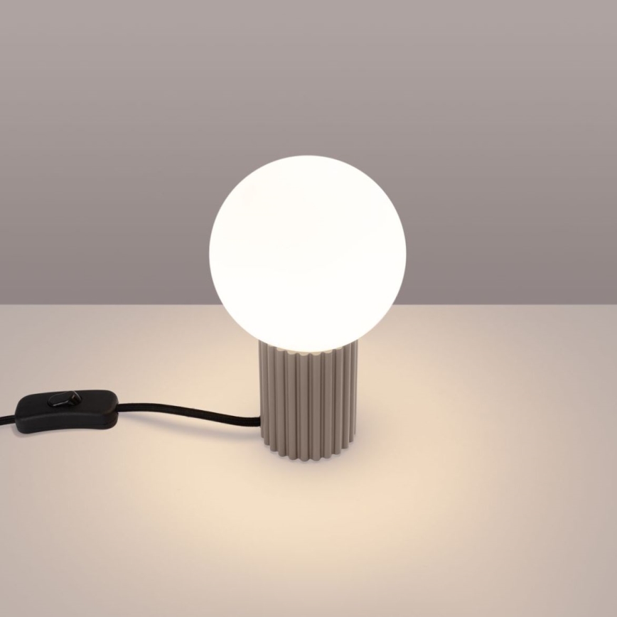 Galda lampa HALO 1xG9/8W/230V d. 12 cm bēša