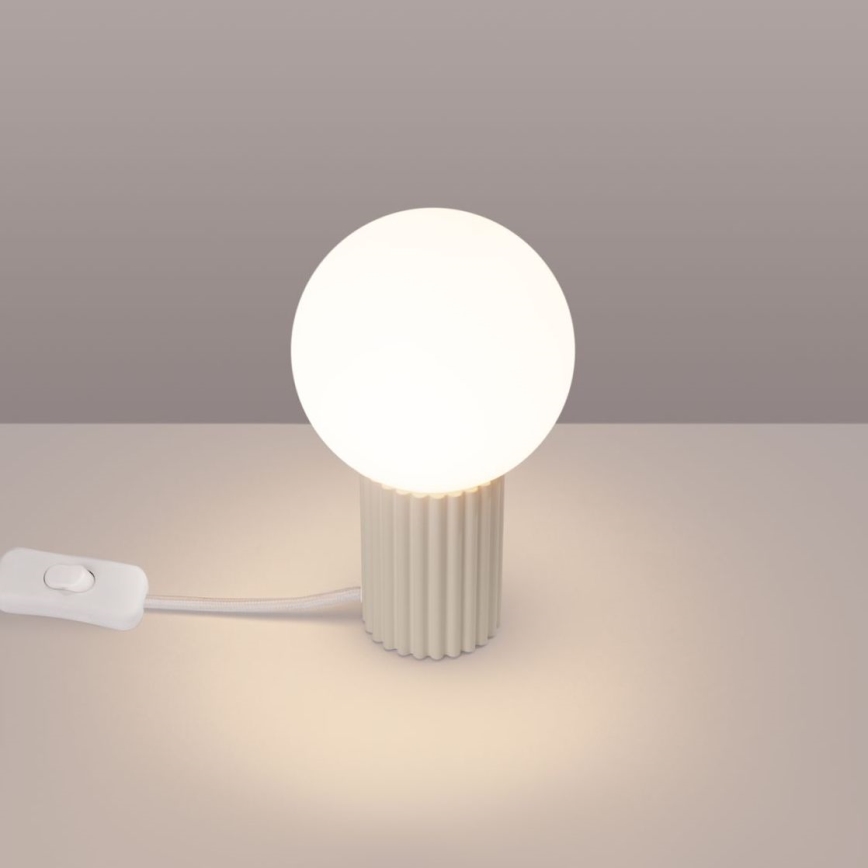 Galda lampa HALO 1xG9/8W/230V d. 12 cm krēmkrāsa