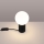 Galda lampa HALO 1xG9/8W/230V d. 12 cm melna
