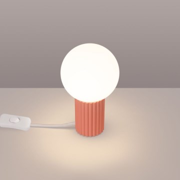 Galda lampa HALO 1xG9/8W/230V d. 12 cm rozā