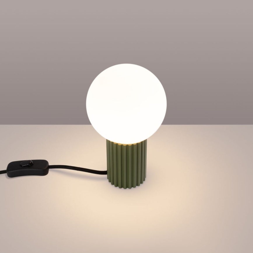 Galda lampa HALO 1xG9/8W/230V d. 12 cm zaļa