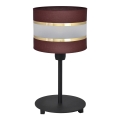 Galda lampa HELEN 1xE27/15W/230V brūna/melna/zeltaina