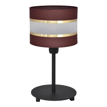 Galda lampa HELEN 1xE27/15W/230V brūna/melna/zeltaina