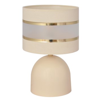 Galda lampa HELEN 1xE27/15W/230V krēmkrāsa/zeltaina