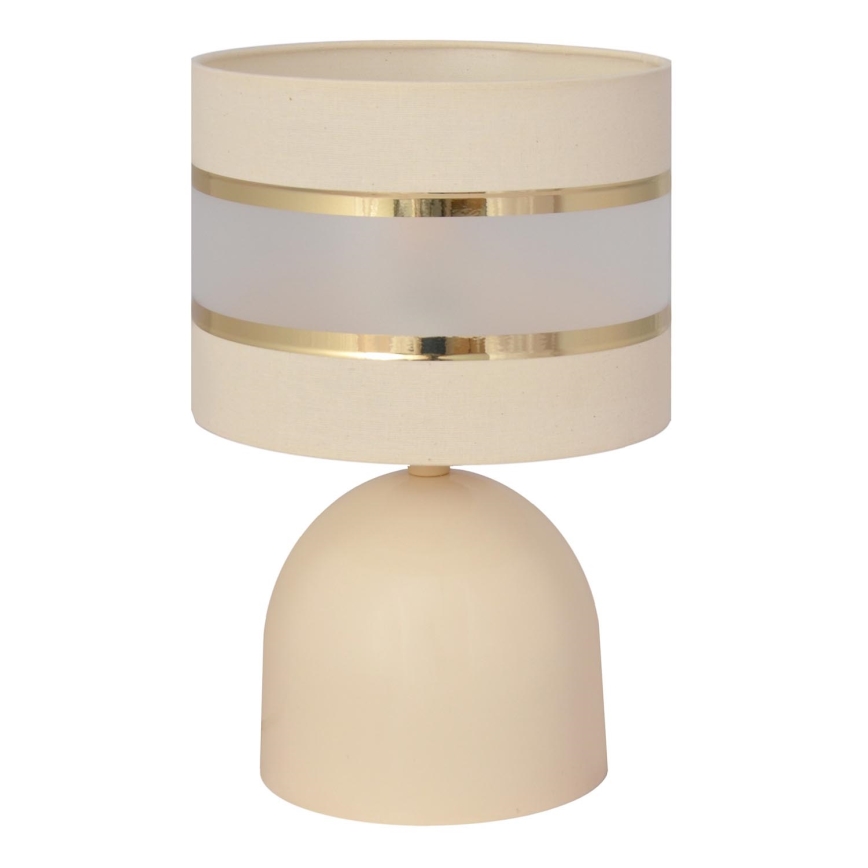 Galda lampa HELEN 1xE27/15W/230V krēmkrāsa/zeltaina